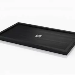 Fleurco AUW3648-33 Polymarble Wood Textured Shower Base With Square Drain