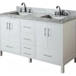 Royal Ultra 60 Inch White Double Sink Bathroom Vanity