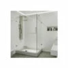 Vigo Monteray 79-1/4" High X 40" Wide X 32-3/8" Deep Hinged Frameless Shower Enclosure With 3/8" Glass - Shower Pan With Left Hand Drain 1 Vigo Monteray 79-1/4" High X 40" Wide X 32-3/8" Deep Hinged Frameless Shower Enclosure With 3/8" Glass - Shower Pan With Left Hand Drain -Royal Sales Store VG601140WL 0 44328.1638119494