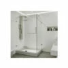 Vigo Monteray 79-1/4" High X 48" Wide X 32-3/8" Deep Hinged Frameless Shower Enclosure With 3/8" Glass - Shower Pan With Left Hand Drain 2 Vigo Monteray 79-1/4" High X 48" Wide X 32-3/8" Deep Hinged Frameless Shower Enclosure With 3/8" Glass - Shower Pan With Left Hand Drain -Royal Sales Store VG601148WL 0 87907.1638118017