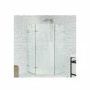 Vigo Gemini 73-3/8" High X 42" Wide X 40" Deep Hinged Frameless Shower Enclosure