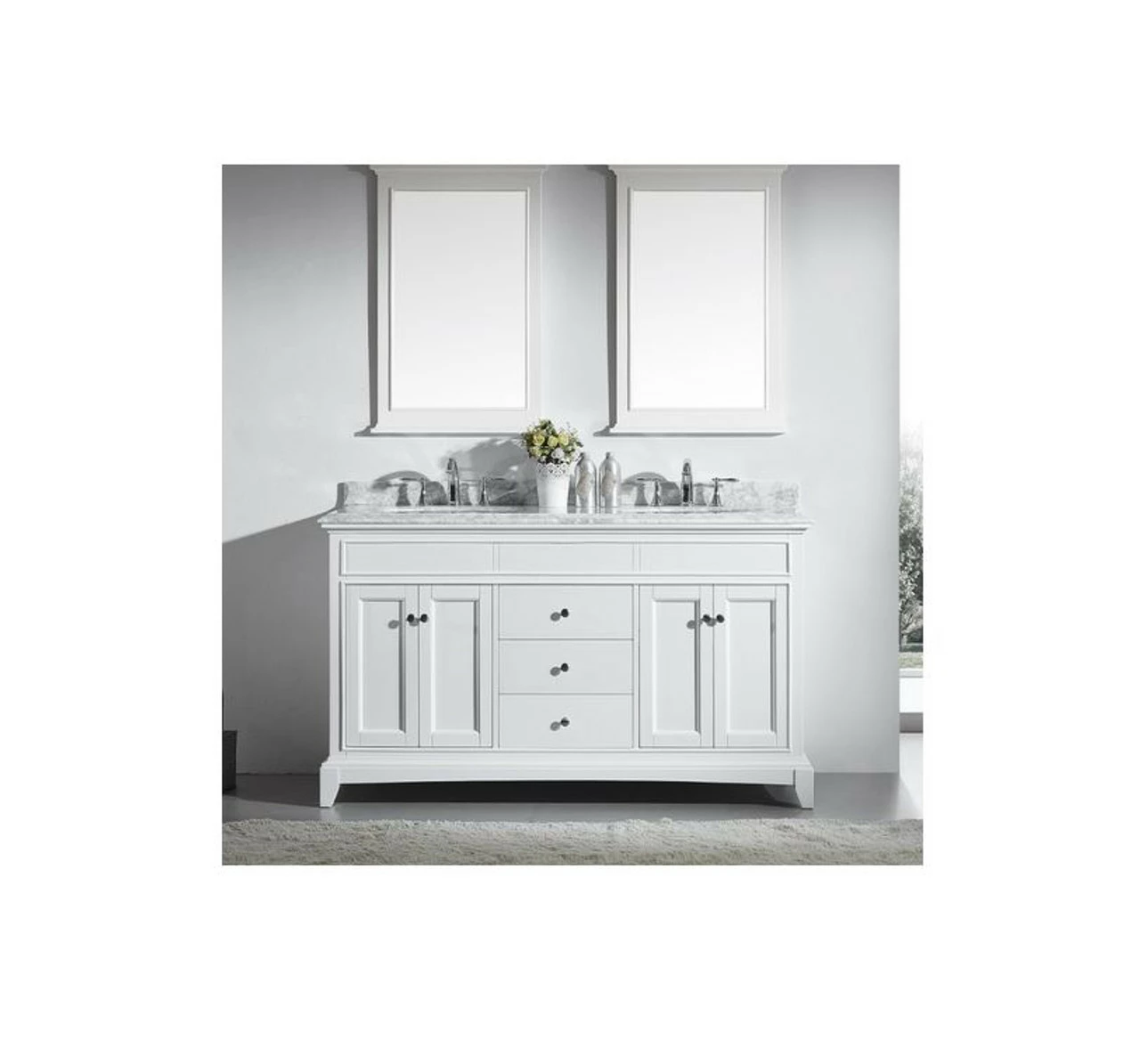 Royal Aventura 60" Double Sink Bathroom Vanity 5 Royal Aventura 60" Double Sink Bathroom Vanity - Image 3