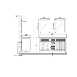 Royal Davie 60" Double Bathroom Vanity -Royal Sales Store Vanities Davie 60 D 0 68084.1633882114