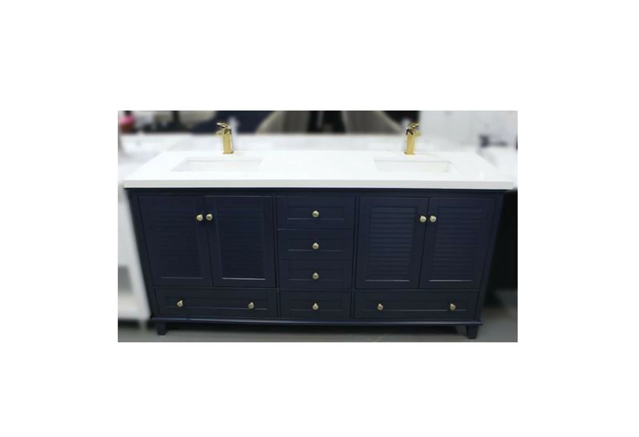 Royal Keys 72" Solid Wood Double Sink Bathroom Vanity With Quartz Top 3 Royal Keys 72" Solid Wood Double Sink Bathroom Vanity With Quartz Top