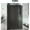 Vigo Elan 74" High X 60" Wide Sliding Frameless Shower Door