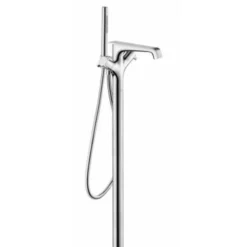 Axor Citterio Floor Mounted Tub Filler With Built-In Diverter And Cross Handles - Includes Hand Shower