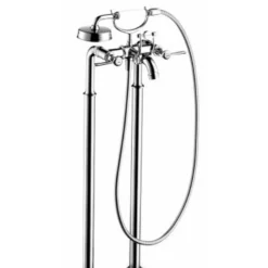 Axor Montreux Floor Mounted Tub Filler With Built-In Diverter And Lever Handles - Includes Hand Shower