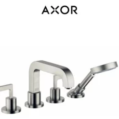 Axor Citterio Deck Mounted Roman Tub With Built-In Diverter And Lever Handles - Includes Hand Shower