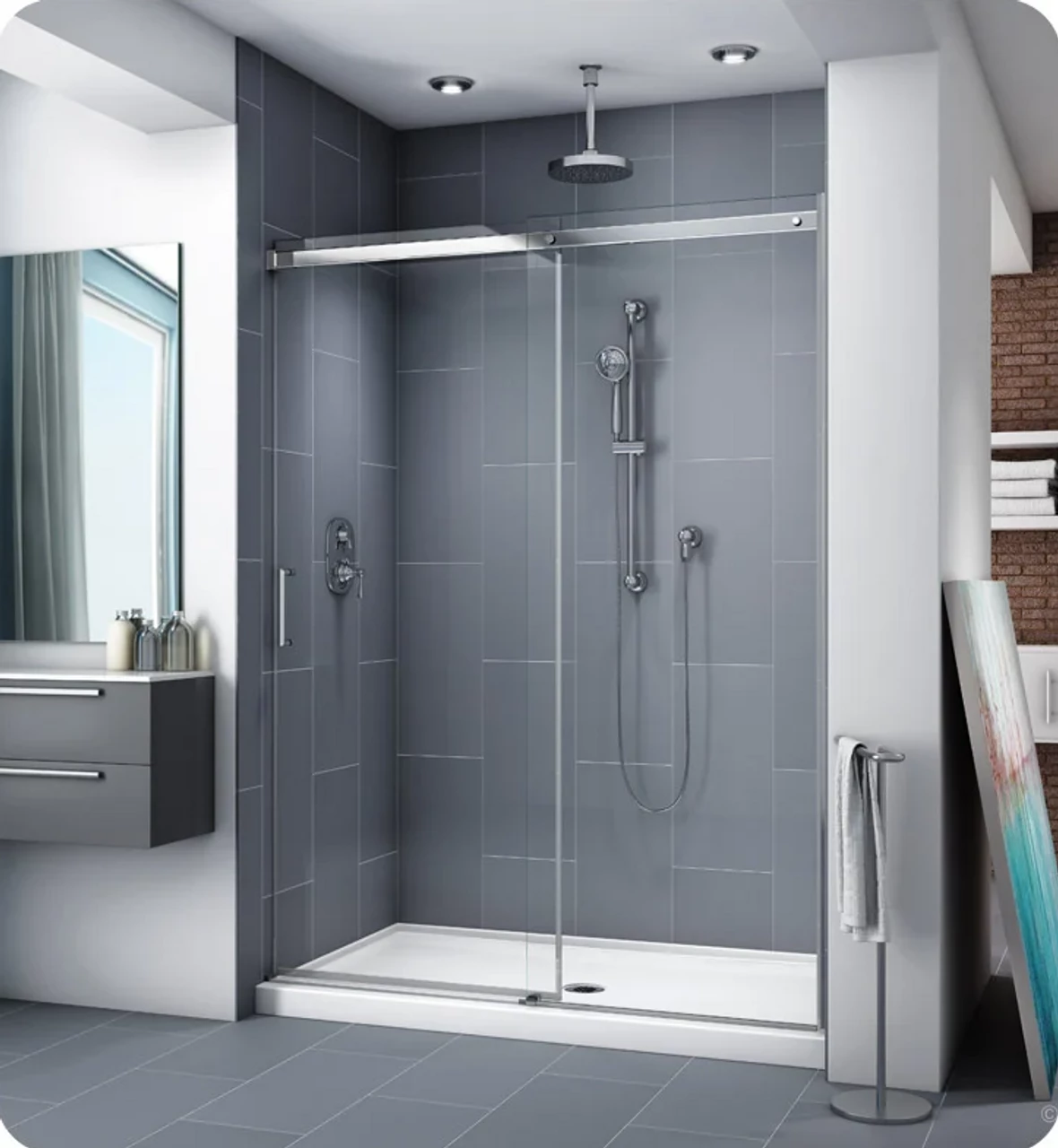 Fleurco NA60 Nova Apollo In-Line 60 Sliding Door And Fixed Panel 3 Fleurco NA60 Nova Apollo In-Line 60 Sliding Door And Fixed Panel