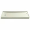 Kohler Salient 60" X 30" Single Threshold Enameled Cast Iron Shower Base With Left Drain -Royal Sales Store blob 05399.1612205469