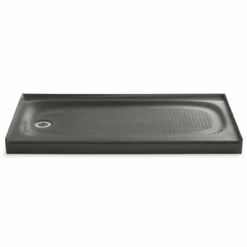Kohler Salient 60" X 30" Single Threshold Enameled Cast Iron Shower Base With Left Drain -Royal Sales Store blob 30447.1612205469
