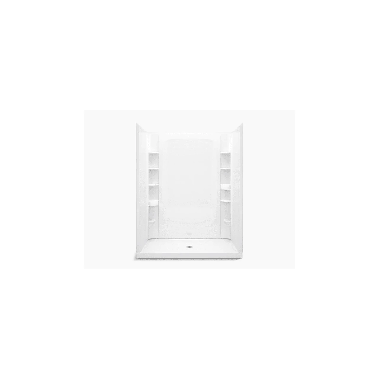 Sterling Store+ 77" H X 60" W X 34" D Three Piece Shower Module With Movable Accessories 3 Sterling Store+ 77" H X 60" W X 34" D Three Piece Shower Module With Movable Accessories