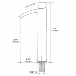 Royal Fall Tall Single Handle Faucet Brushed Nickel -Royal Sales Store bn123456 10290.1552513737