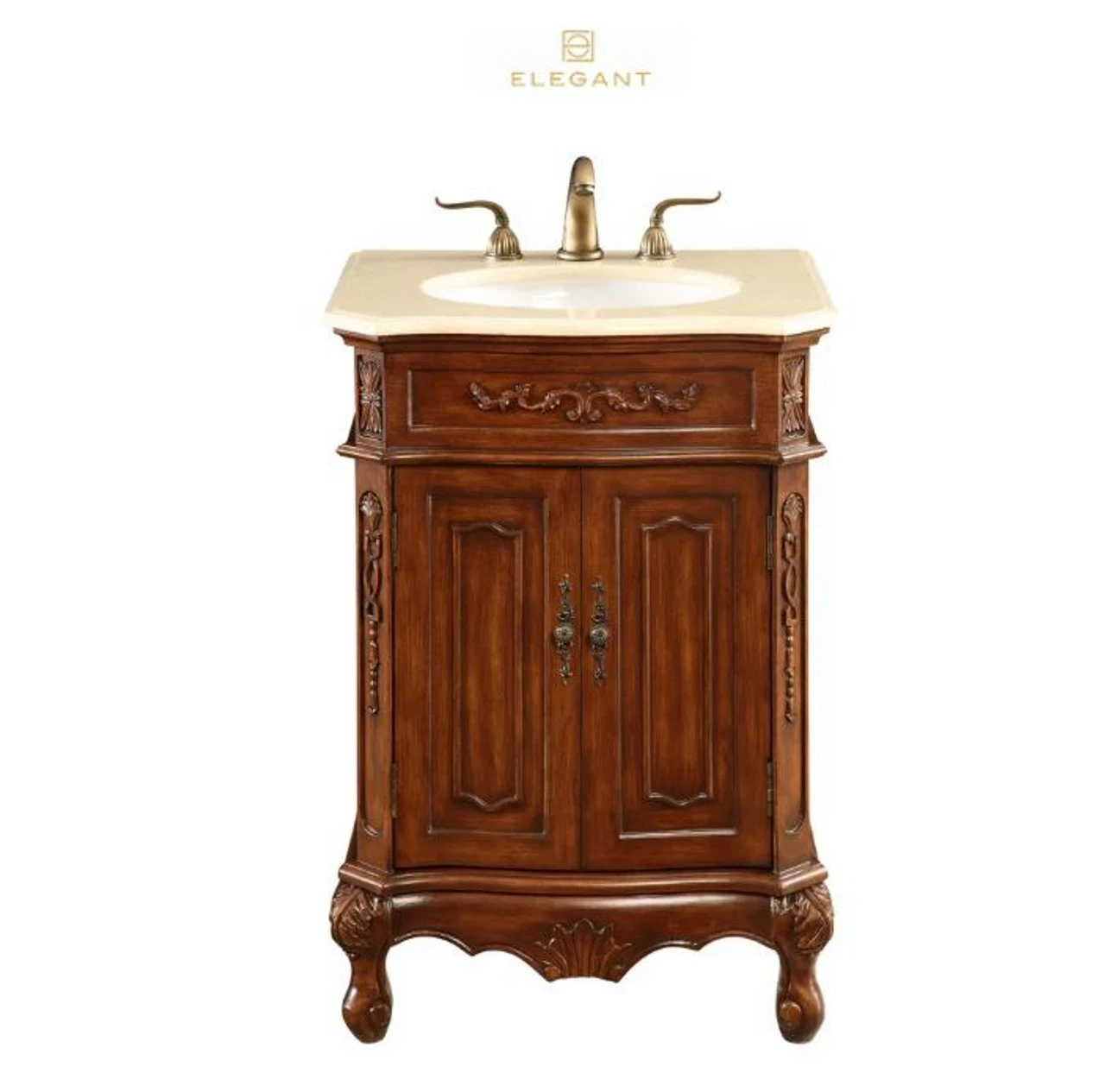 Elegant Lighting Danville 24" Wide Vanity Set With Cabinet, Stone Top, And Undermount Sink 3 Elegant Lighting Danville 24" Wide Vanity Set With Cabinet, Stone Top, And Undermount Sink