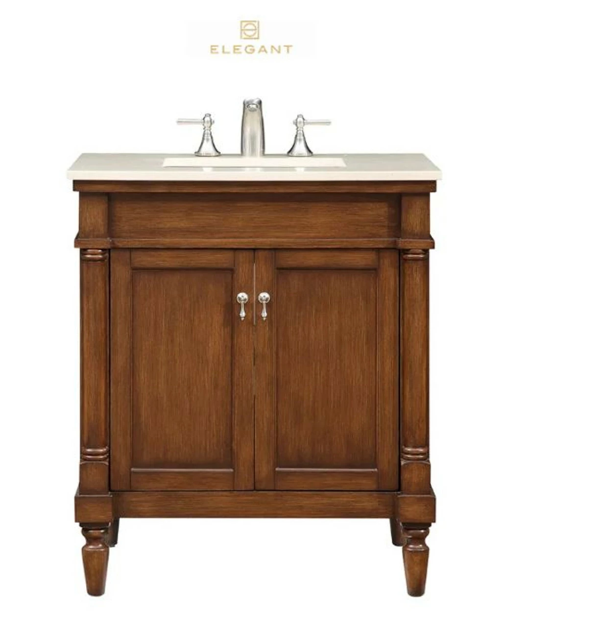Elegant Lighting Danville 24" Wide Vanity Set With Cabinet, Stone Top, And Undermount Sink 9 Elegant Lighting Danville 24" Wide Vanity Set With Cabinet, Stone Top, And Undermount Sink - Image 7