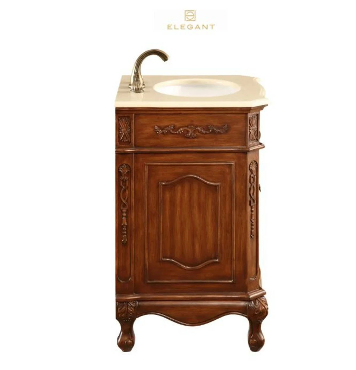 Elegant Lighting Danville 24" Wide Vanity Set With Cabinet, Stone Top, And Undermount Sink 4 Elegant Lighting Danville 24" Wide Vanity Set With Cabinet, Stone Top, And Undermount Sink - Image 2