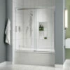 Fleurco NAT60-11-40 Nova Apollo Sliding Tub Door And Fixed Panel With Hardware Finish: Bright Chrome And Glass Type: Clear Glass -Royal Sales Store medium Apollo Tub Square 15949 29026.1552189014