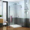 Fleurco | Platinum Cube 32" X 79" Shower Door With Return Panel, Chrome -Royal Sales Store medium PXQ3636 11 40R TD Square 65763 57773.1552189021