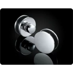 Fleurco NOVBF48-40 Novara 45 5/8" - 46 1/8" Frameless Curved Glass Sliding Door And Fixed Panel -Royal Sales Store novbf48 40 3 69003.1594830083