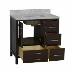 Royal Orlando 36" Bathroom Vanity -Royal Sales Store omni 36 modern bathroom vanity brown 2 800x 57353.1635431672