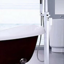Royal Square Goose Freestanding Tub Filler Chrome